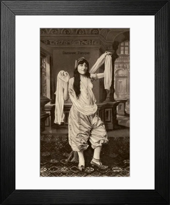 Framed Print : Exotic Turkish Dancer in Egypt Framed Print : Exotic Turkish Dancer in Egypt