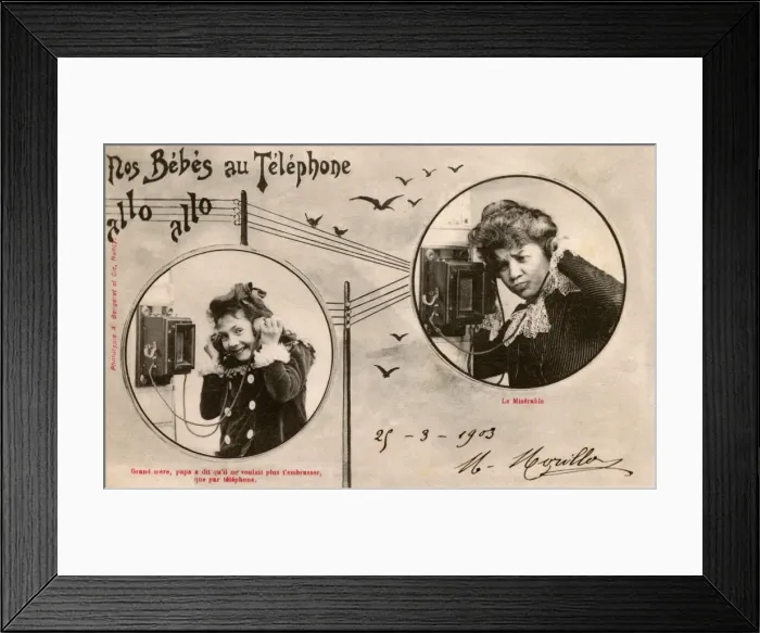 Framed Print : Communication - Far easier for the younger generation Framed Print : Communication - Far easier for the younger generation