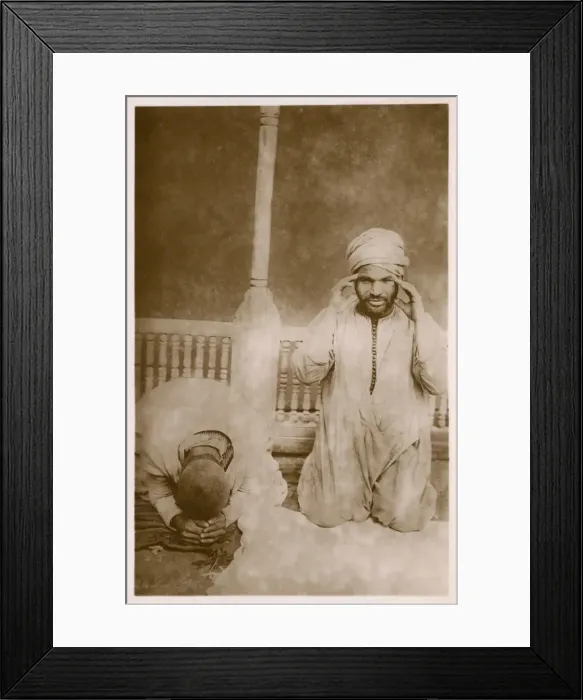 Framed Print : Muslims in Egypt at Prayer Framed Print : Muslims in Egypt at Prayer