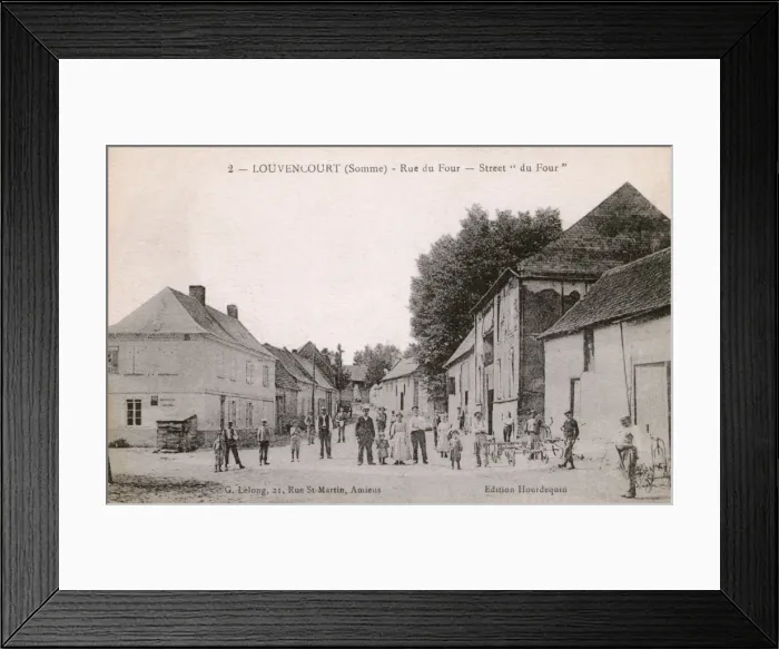 Framed Print : Louvencourt (Somme), France - Rue du Four Framed Print : Louvencourt (Somme), France - Rue du Four