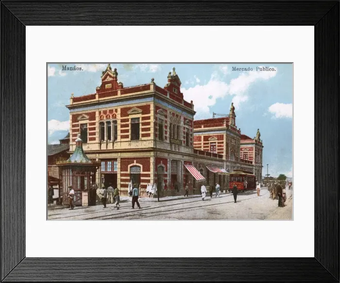 Framed Print : Manaus, Amazonas, Brazil- Public Market Framed Print : Manaus, Amazonas, Brazil- Public Market