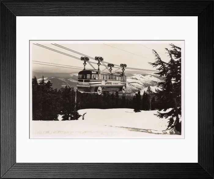 Framed Print : Mount Hood Skiway - leaving the Upper Terminal Framed Print : Mount Hood Skiway - leaving the Upper Terminal
