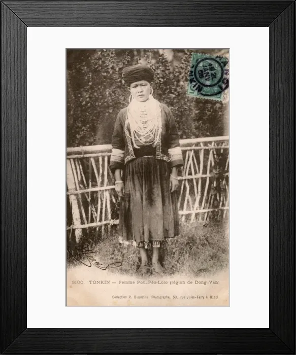 Framed Print : Northeastern Vietnam - Woman of the Lo Lo People (Yi People)
