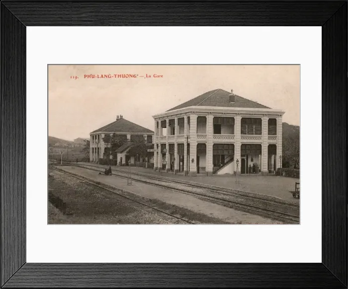Framed Print : Phu-Lang-Thoung - The Railway Station - Vietnam Framed Print : Phu-Lang-Thoung - The Railway Station - Vietnam