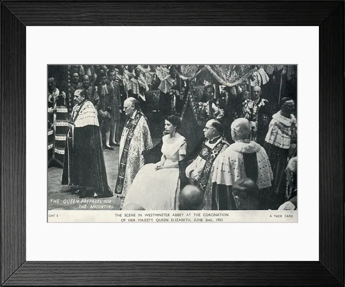 Framed Print : The Coronation of Queen Elizabeth II - Westminster Abbey Framed Print : The Coronation of Queen Elizabeth II - Westminster Abbey