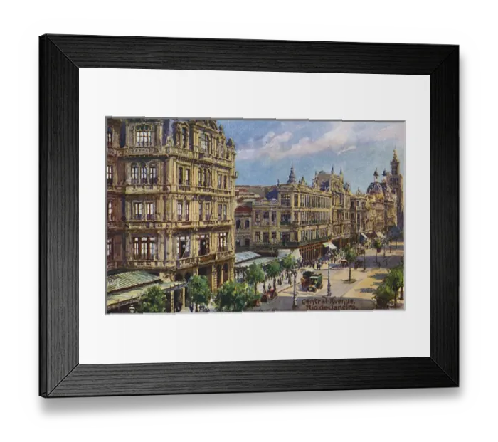 Framed Print : Central Avenue, Rio de Janeiro, Brazil Framed Print : Central Avenue, Rio de Janeiro, Brazil