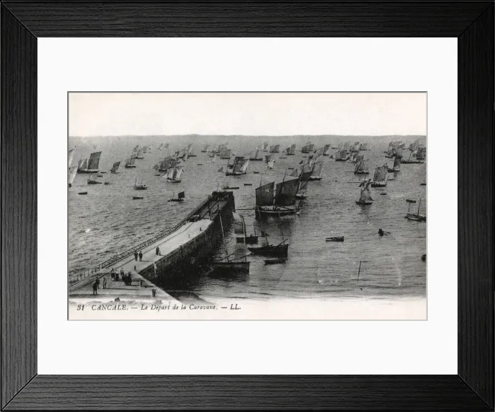 Framed Print : Cancale, Brittany, France - The Oyster Beds Framed Print : Cancale, Brittany, France - The Oyster Beds