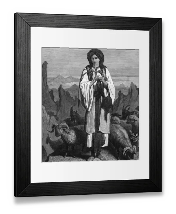 Framed Print : Albanian Sheperdess - Albania Framed Print : Albanian Sheperdess - Albania