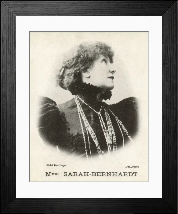 Framed Print : Sarah Bernhardt - French Stage Actress Framed Print : Sarah Bernhardt - French Stage Actress