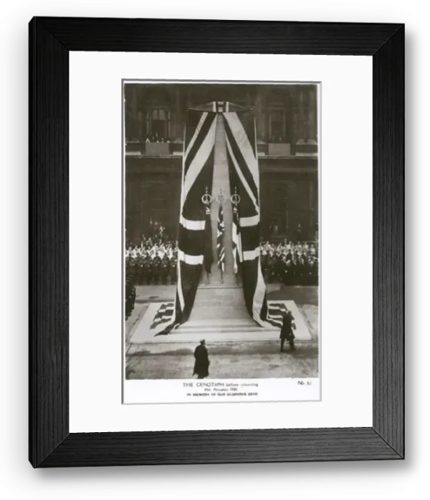 Framed Print : The Cenotaph before unveiling Framed Print : The Cenotaph before unveiling