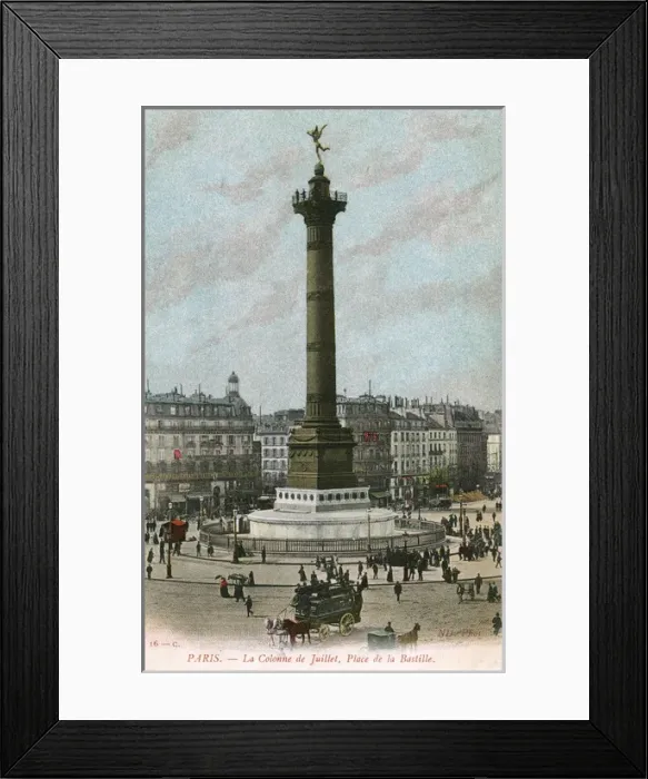 Framed Print : Paris, France - La Colonne de Juillet, Place de la Bastille Framed Print : Paris, France - La Colonne de Juillet, Place de la Bastille