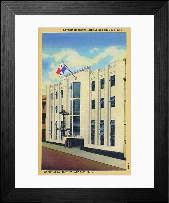 Framed Print : National Lottery Building - Panama City, Panama
