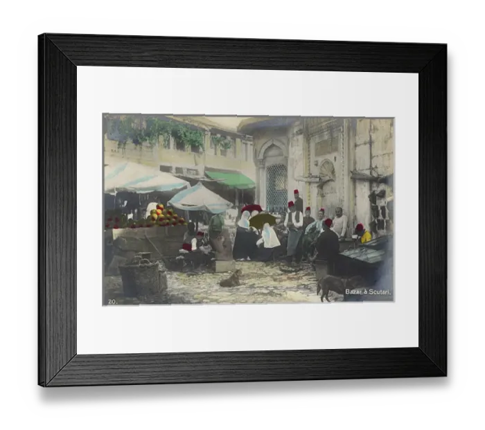 Framed Print : Turkish Market at Uskudar (Scutari) Framed Print : Turkish Market at Uskudar (Scutari)