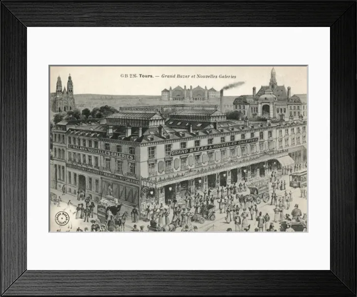 Framed Print : France - Tours - Grand Bazar and New Galleries Framed Print : France - Tours - Grand Bazar and New Galleries