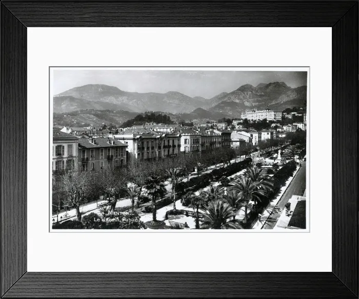 Framed Print : The Public Gardens, Menton, France Framed Print : The Public Gardens, Menton, France