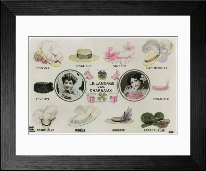 Framed Print : The Language of Hats Framed Print : The Language of Hats