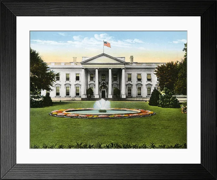 Framed Print : Washington DC, USA - The White House from Penn Avenue Framed Print : Washington DC, USA - The White House from Penn Avenue