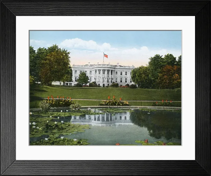 Framed Print : Washington DC, USA - The White House - South Front Framed Print : Washington DC, USA - The White House - South Front