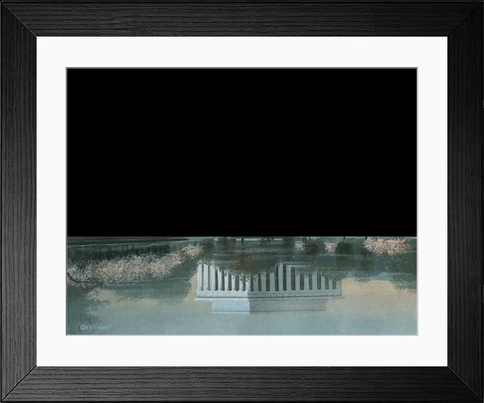 Framed Print : Washington DC, USA - Lincoln Memorial from Potomac Framed Print : Washington DC, USA - Lincoln Memorial from Potomac