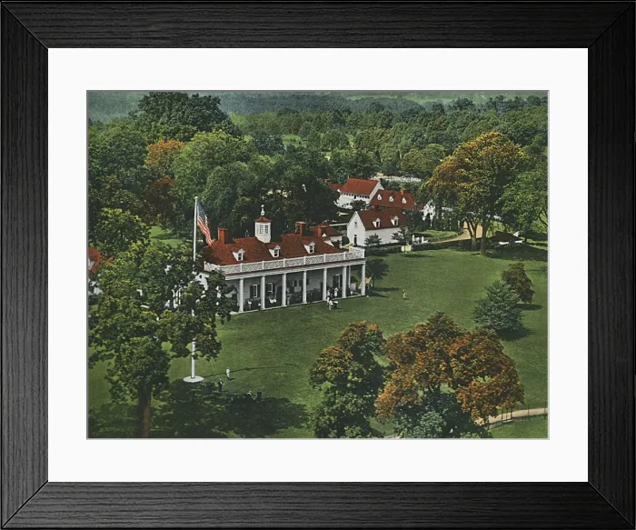 Framed Print : Virginia, USA - Mount Vernon - Aerial View Framed Print : Virginia, USA - Mount Vernon - Aerial View