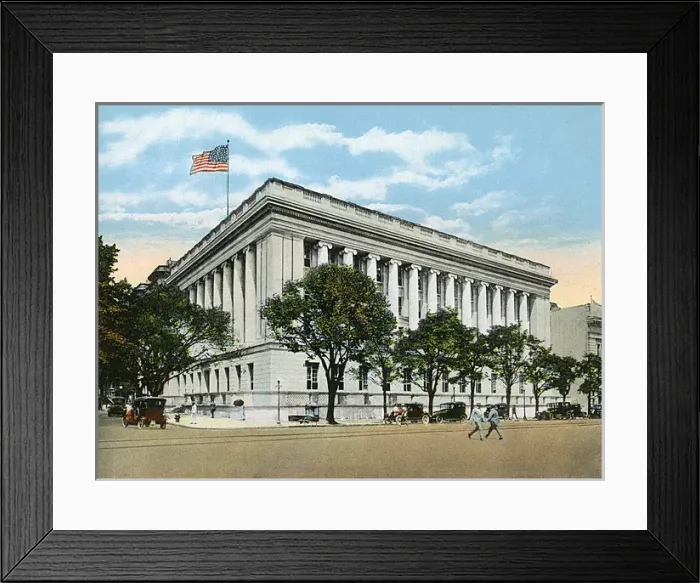Framed Print : Washington DC, USA - US Treasury Annex Framed Print : Washington DC, USA - US Treasury Annex
