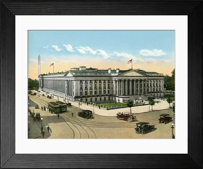 Framed Print : Washington DC, USA - US Treasury Framed Print : Washington DC, USA - US Treasury