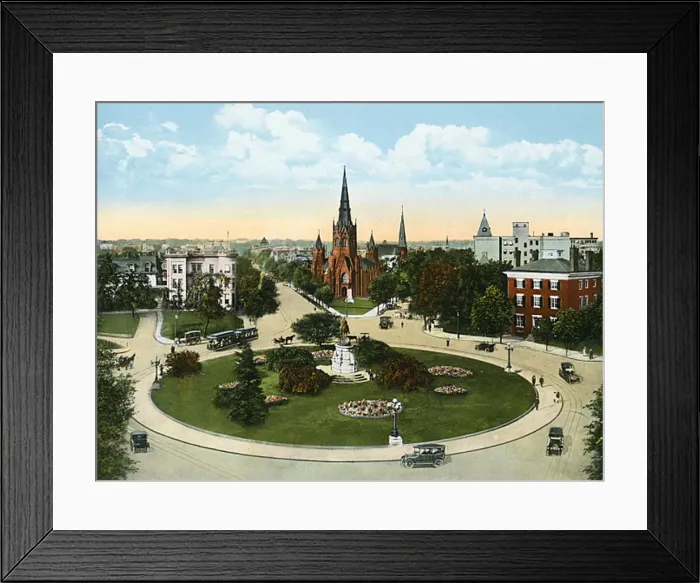 Framed Print : Washington DC, USA - Thomas Circle Framed Print : Washington DC, USA - Thomas Circle