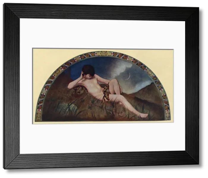 Framed Print : Washington, Library of Congress Mural - Keats Endymion Framed Print : Washington, Library of Congress Mural - Keats Endymion