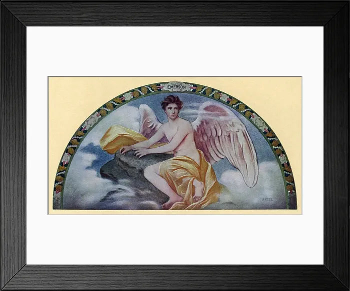 Framed Print : Library of Congress Mural - Emersons Uriel Framed Print : Library of Congress Mural - Emersons Uriel