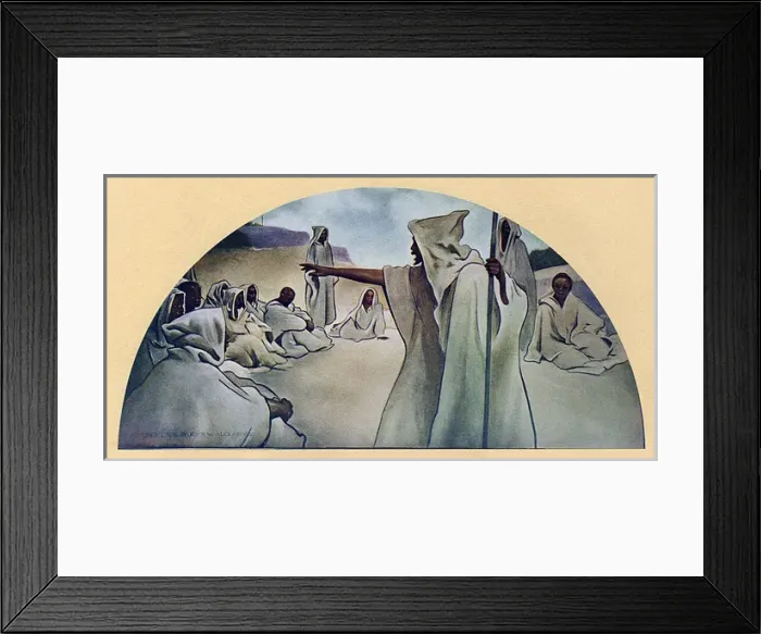 Framed Print : Library of Congress Mural - Tale of the Eastern Story Teller Framed Print : Library of Congress Mural - Tale of the Eastern Story Teller