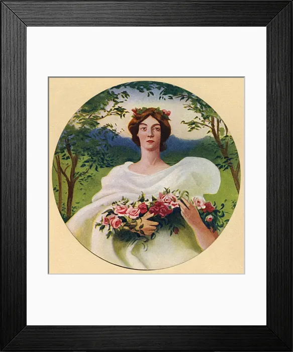Framed Print : Washington DC - Library of Congress Mural - The Four Seasons Framed Print : Washington DC - Library of Congress Mural - The Four Seasons
