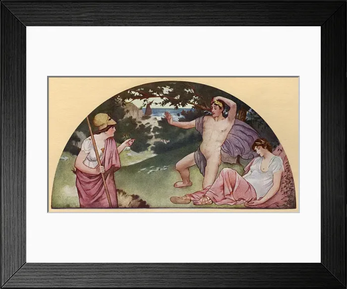 Framed Print : Washington DC, USA - Library of Congress Mural - Theseus Framed Print : Washington DC, USA - Library of Congress Mural - Theseus