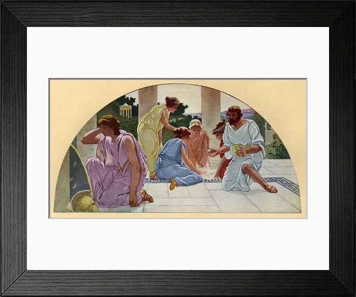 Framed Print : Washington DC, USA - Library of Congress Mural - Achilles Framed Print : Washington DC, USA - Library of Congress Mural - Achilles