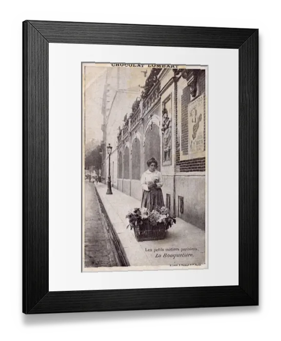 Framed Print : Flower Seller - Paris Framed Print : Flower Seller - Paris