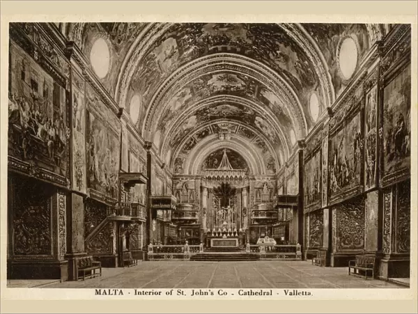 Malta - Valletta - Interior of St Johns Co-Cathedral