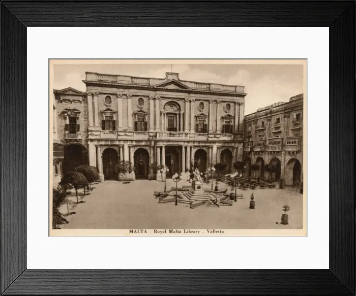 Framed Print : Malta - Valletta - Royal Malta Library Framed Print : Malta - Valletta - Royal Malta Library
