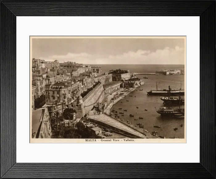 Framed Print : Malta - Valletta - General View Framed Print : Malta - Valletta - General View