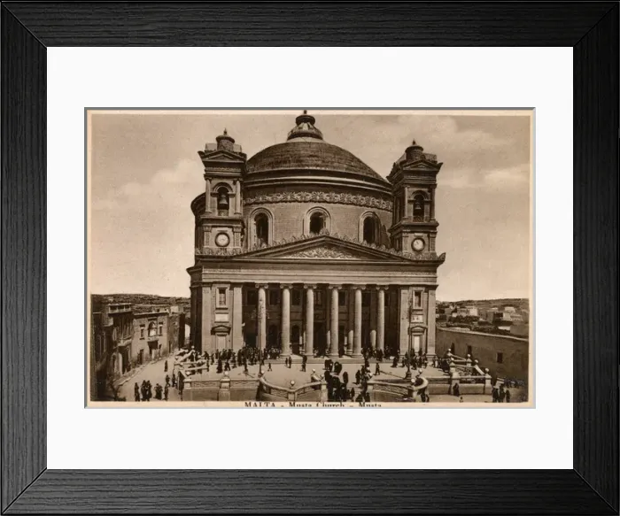 Framed Print : Malta - Musta - Musta Church Framed Print : Malta - Musta - Musta Church