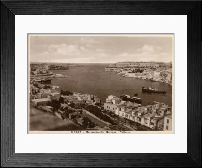 Framed Print : Malta - Valletta - Marsamuscetto Harbour Framed Print : Malta - Valletta - Marsamuscetto Harbour