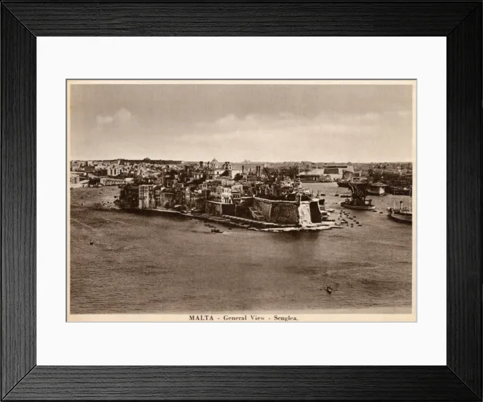 Framed Print : Malta - Senglea - General View Framed Print : Malta - Senglea - General View