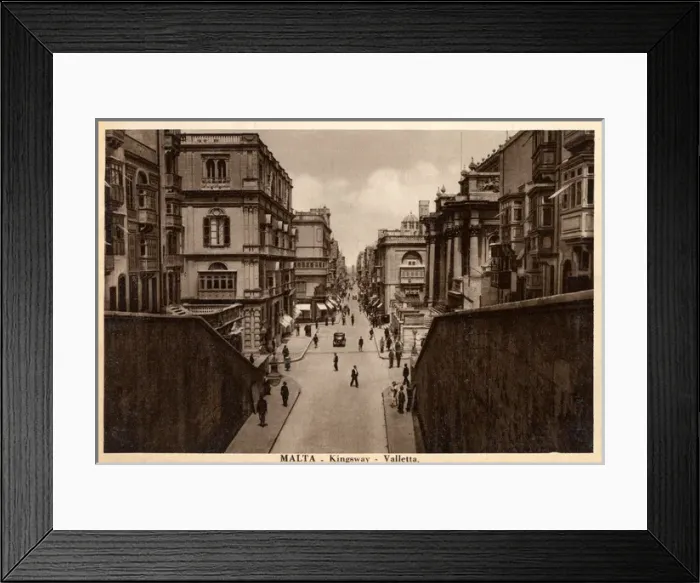 Framed Print : Malta - Valletta - Kingsway Framed Print : Malta - Valletta - Kingsway