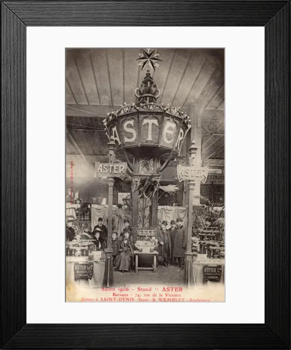 Framed Print : Exhibition of Aster, an Anglo-French Engineering Firm Framed Print : Exhibition of Aster, an Anglo-French Engineering Firm