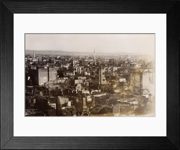 Framed Print : The Great Fire - Thessaloniki, Greece, 1917 - Aftermath Framed Print : The Great Fire - Thessaloniki, Greece, 1917 - Aftermath