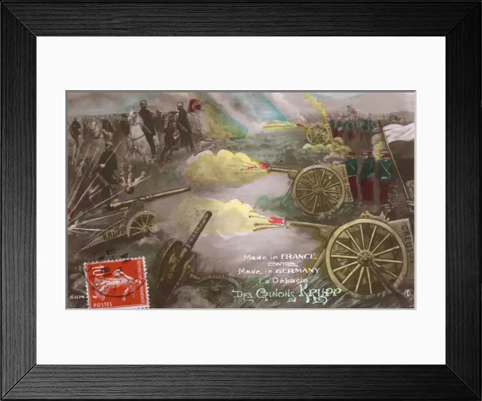 Framed Print : WWI - French drive the Prussians back into the Marne Framed Print : WWI - French drive the Prussians back into the Marne
