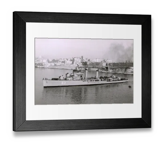 Framed Print : Turkish Navy - Gaziantep at Valletta, Malta Framed Print : Turkish Navy - Gaziantep at Valletta, Malta