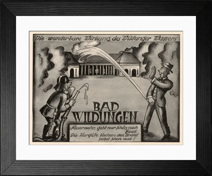 Framed Print : The benefits of taking the water at Bad Wildungen, Germany Framed Print : The benefits of taking the water at Bad Wildungen, Germany