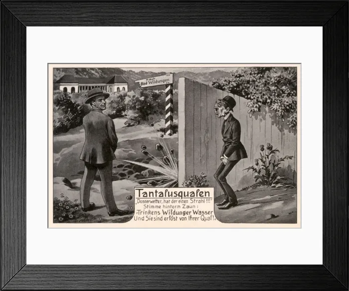 Framed Print : The benefits of taking the water at Bad Wildungen, Germany Framed Print : The benefits of taking the water at Bad Wildungen, Germany