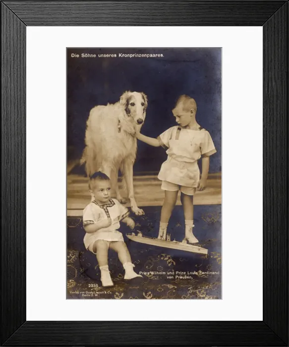 Framed Print : Sons of Crown Prince Wilhelm - Wilhelm and Louis Ferdinand Framed Print : Sons of Crown Prince Wilhelm - Wilhelm and Louis Ferdinand