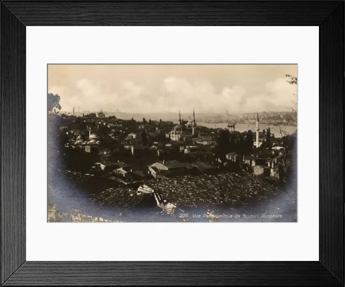Framed Print : Panoramic View over the Bosphorus from Uskudar, Istanbul Framed Print : Panoramic View over the Bosphorus from Uskudar, Istanbul