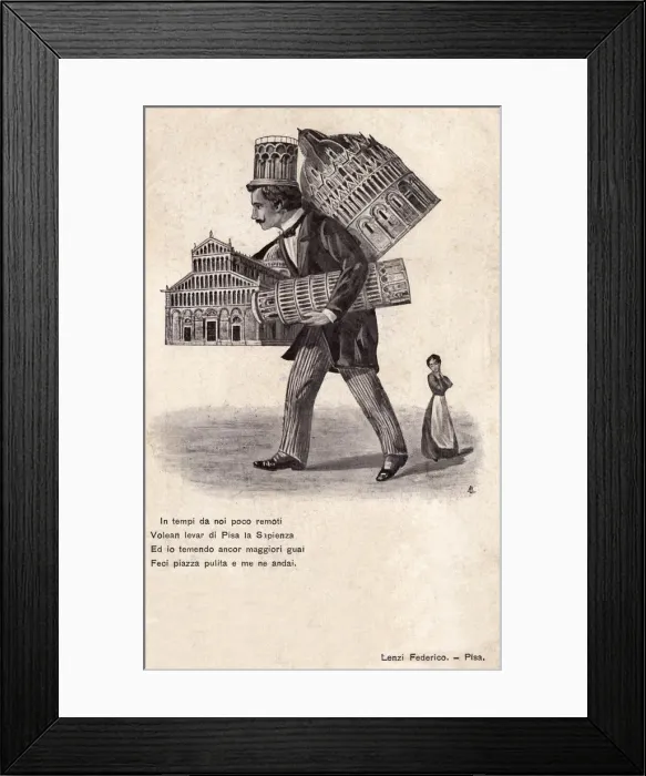 Framed Print : Taking home a little Pisa, Italy Framed Print : Taking home a little Pisa, Italy